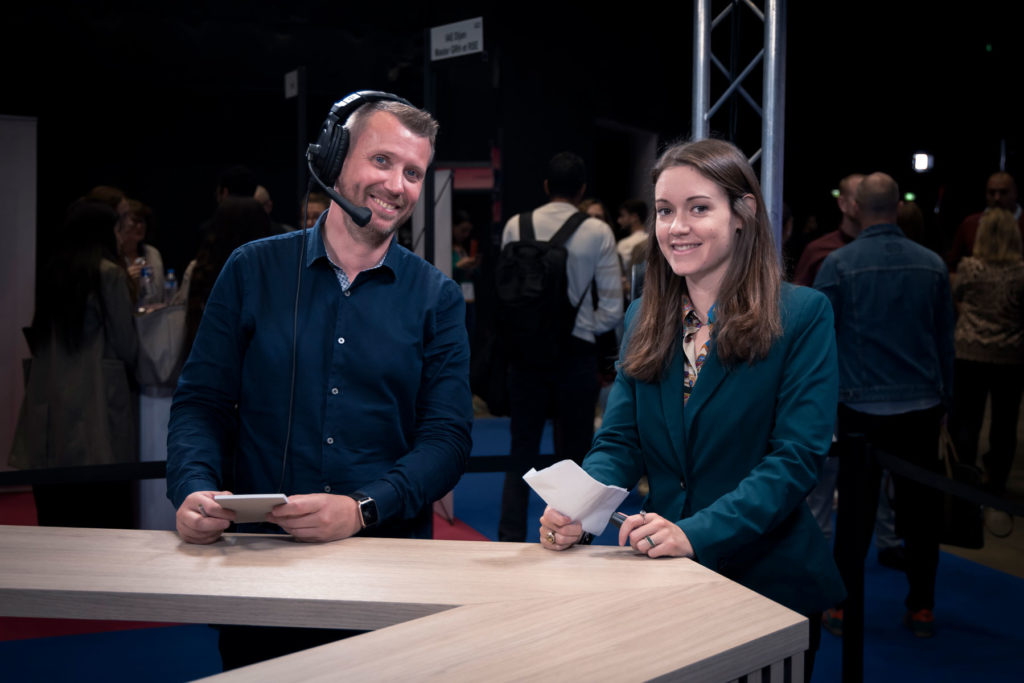 Photo de journalistes lors de l'événement Audace d'Entreprendre Dijon 2024