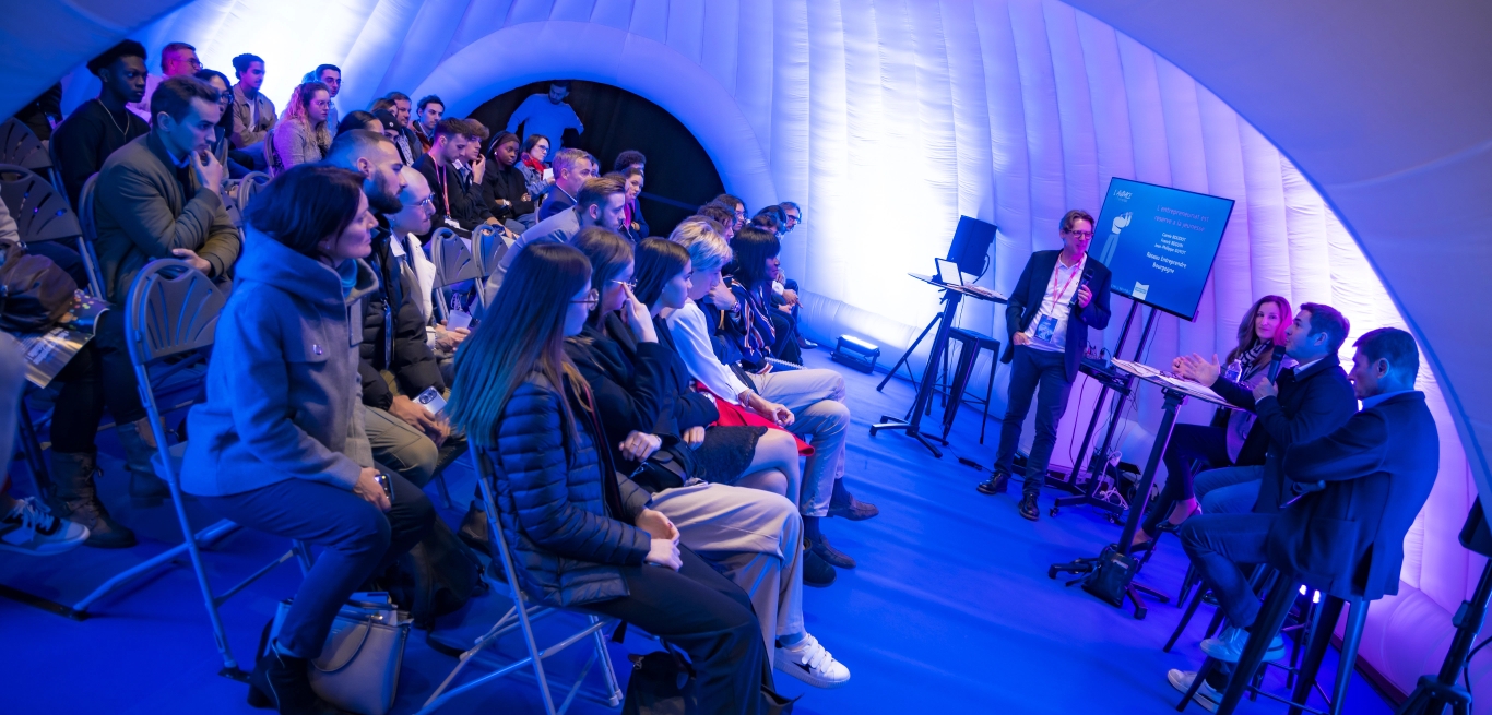 Photo d'un atelier lors de l'événement Audace d'Entreprendre Dijon 2024