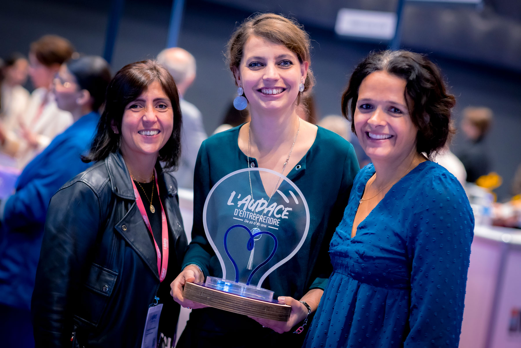 Photo de la gagnante du concours de pitch lors de l'événement Audace d'Entreprendre Dijon 2024
